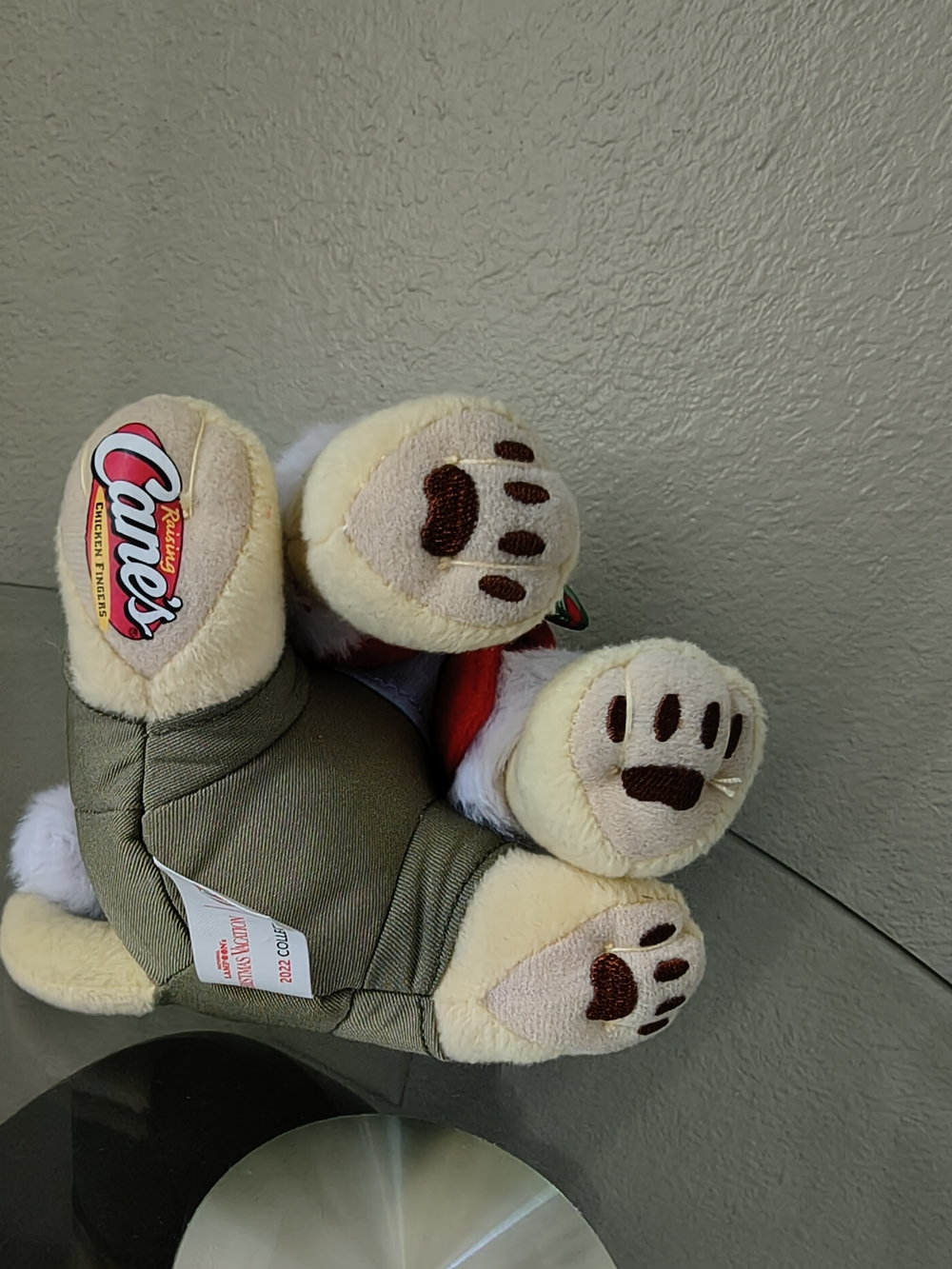 Plush Dog Stuffed Animal - Cream and Olive